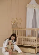 Дитяче ліжечко ТМ Кузя «Ангеліна» на маятнику з шухлядою  - фото № 10 - 