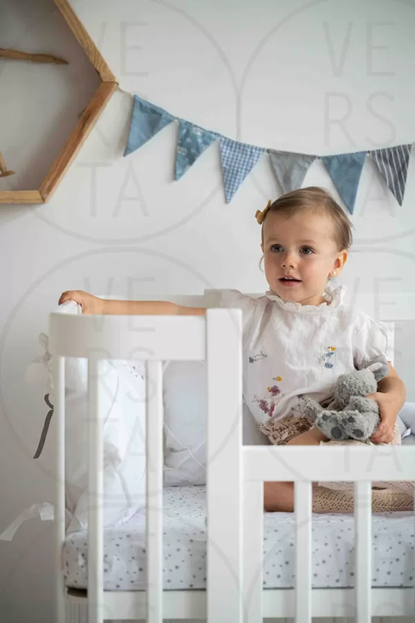 Дитяче ліжечко ТМ Кузя Мія, білого кольору